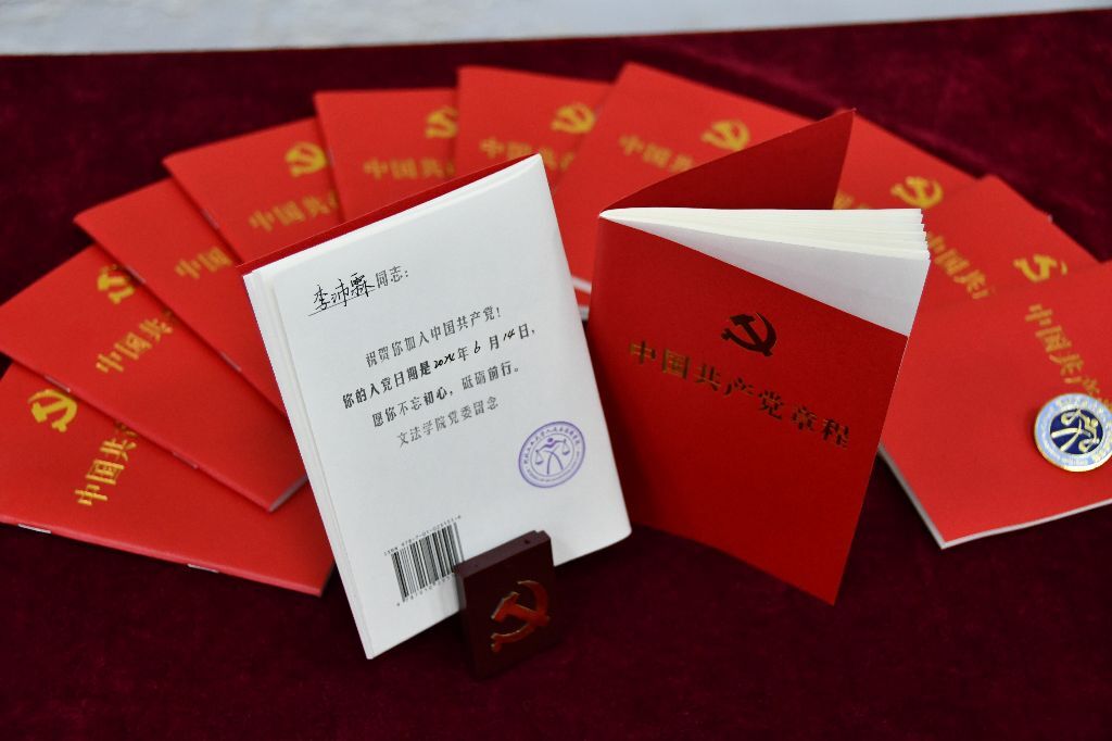 一本党章，一份嘱托，河北工大文法麻豆影片
这份礼物走心了